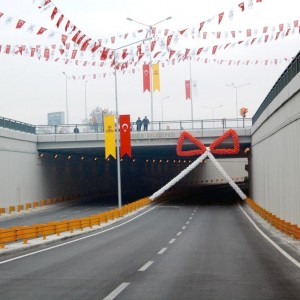 Konya - Istanbul Road, Aydinlik Evler Underpass Construction