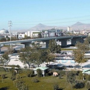 Uluyayla Street Pedestrian Footbridge Construction Work