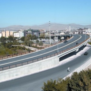 Uluyayla Street Pedestrian Footbridge Construction Work