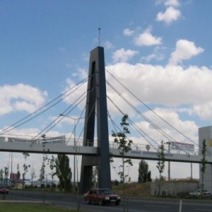 Chain Strap Footbridge Construction on Ankara - Ayaş - Ankara Highway 