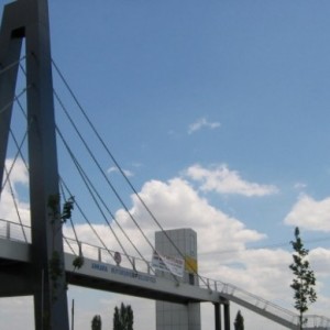 Chain Strap Footbridge Construction on Ankara - Ayaş - Ankara Highway 