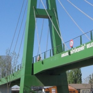 Ankara Samsun Road - Gülveren Pedestrian Footbridge Construction Work